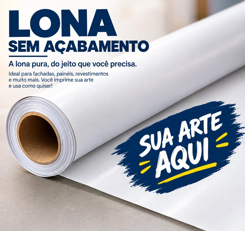 Rolo de lona sem acabamento para impressão