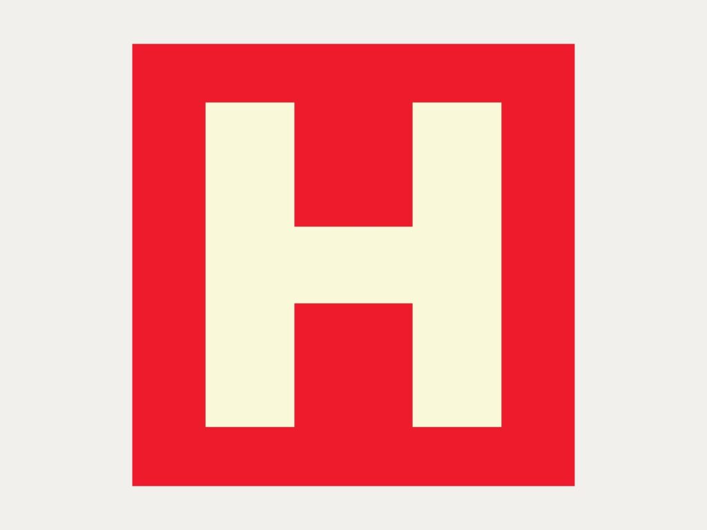 Placa E9 – Hidrante, 15 x 15 cm